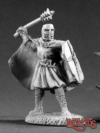 Templar Knight with Mace and Shield - 2178