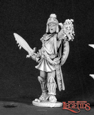 Perseus Greek Hero holding medusa head - 3437