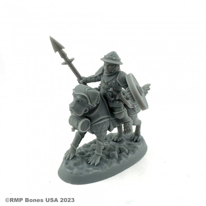 Male Halfling Dog Rider - 7114